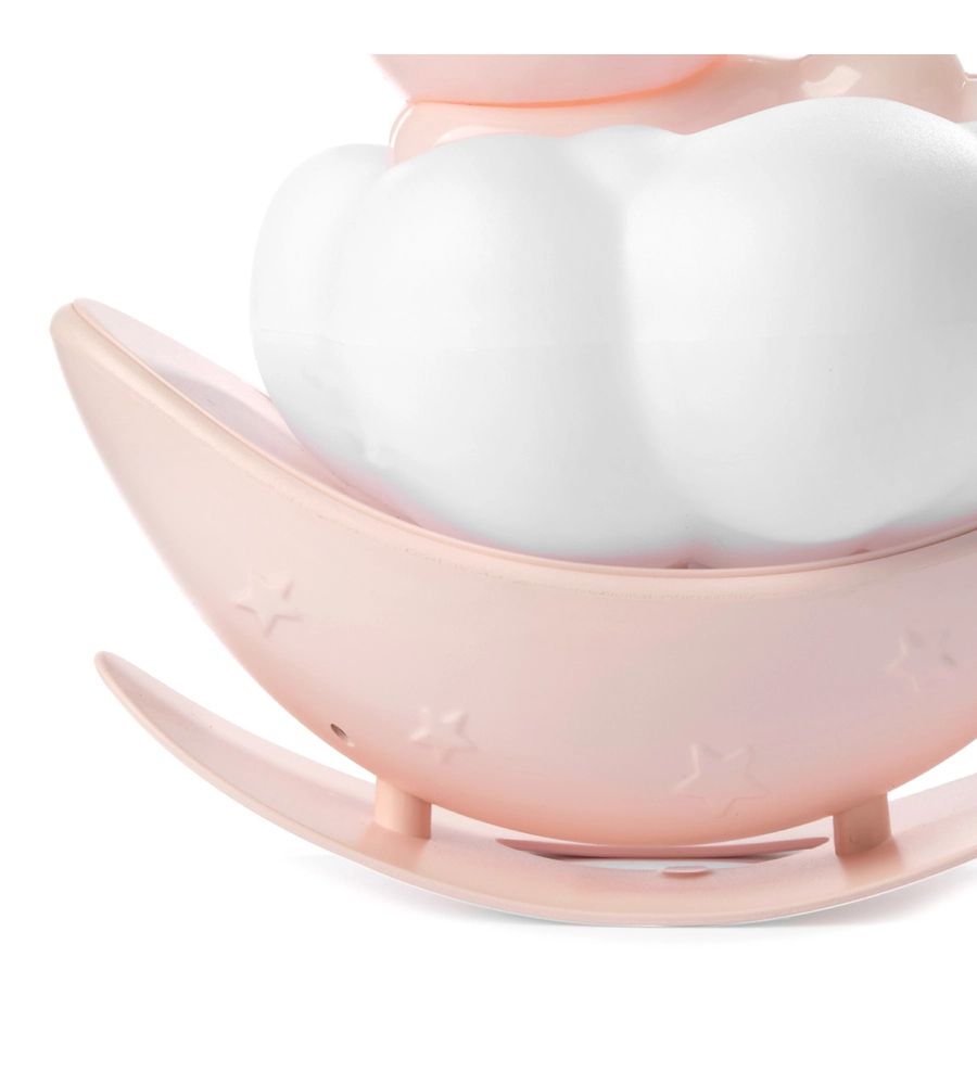 LAMPADA DA TAVOLO LED ONLI "NUVOLINA" A FORMA DI CONIGLIETTO ROSA