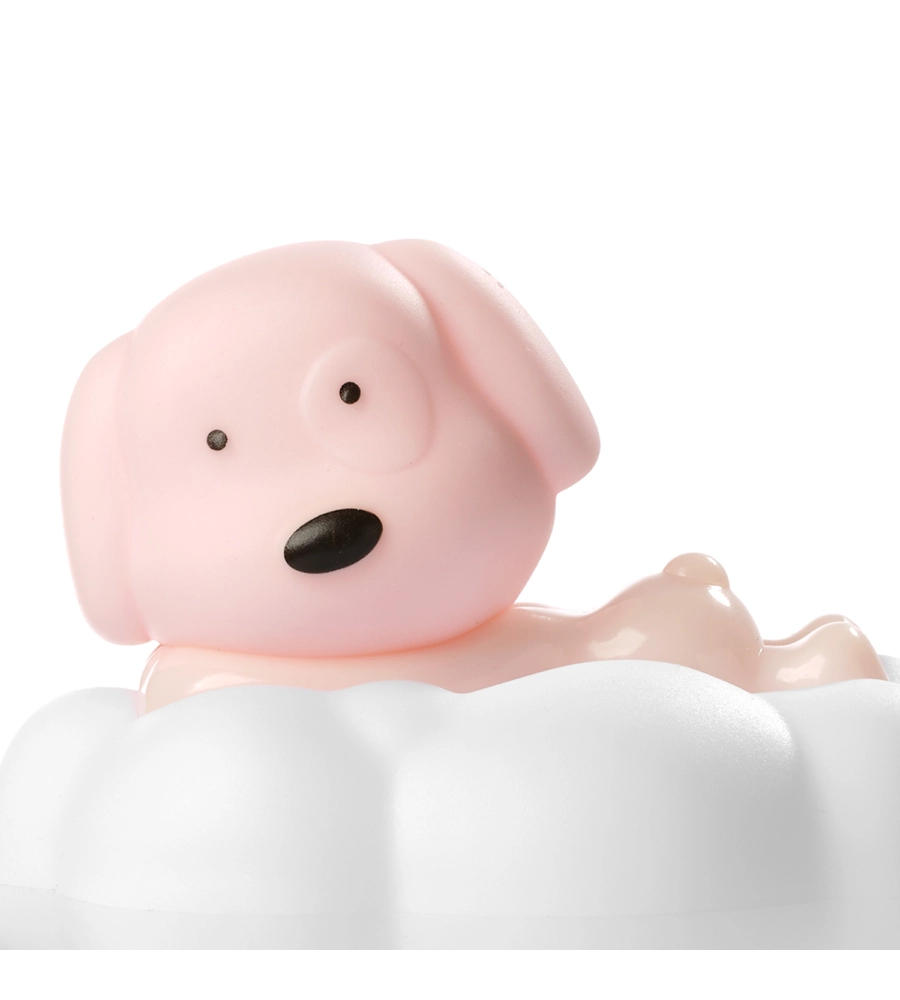 LAMPADA DA TAVOLO ONLI "NUVOLINA" A FORMA DI CAGNOLINO ROSA