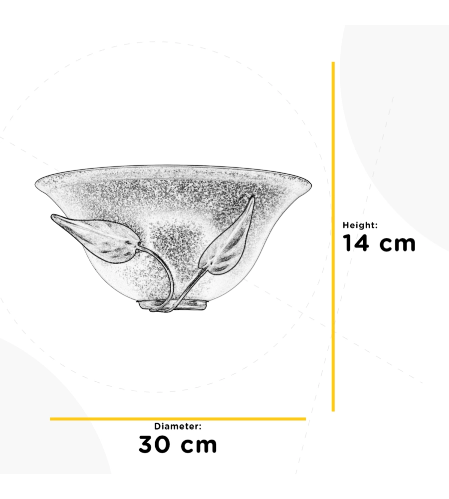 APPLIQUE 1 LUCE ONLI "MIRA" BRONZO E27