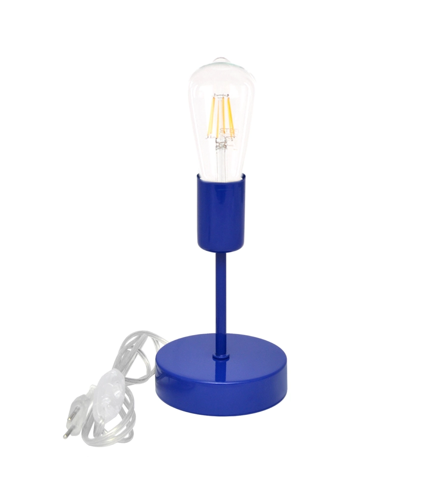 LAMPADA DA TAVOLO 1 LUCE ONLI "STECCHE" BLU E27