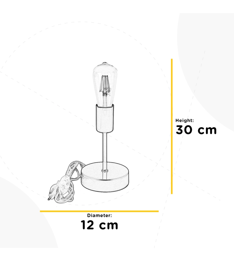 LAMPADA DA TAVOLO 1 LUCE ONLI "STECCHE" BLU E27