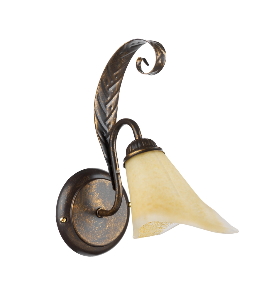 APPLIQUE 1 LUCE ONLI "ALGA" BRONZO E14