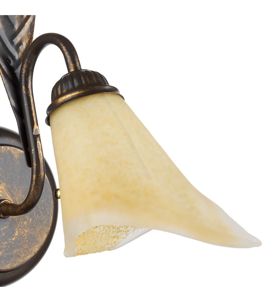 APPLIQUE 1 LUCE ONLI "ALGA" BRONZO E14