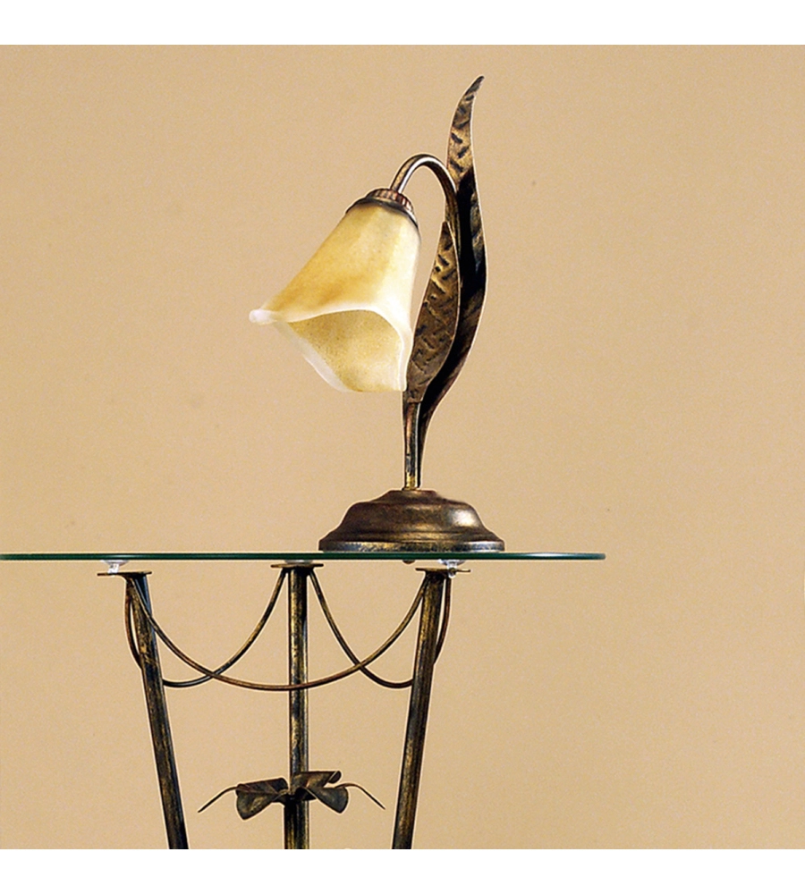 LAMPADA DA TAVOLO 1 LUCE ONLI "ALGA" BRONZO E14