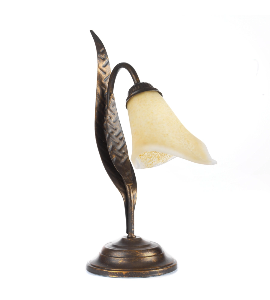 LAMPADA DA TAVOLO 1 LUCE ONLI "ALGA" BRONZO E14