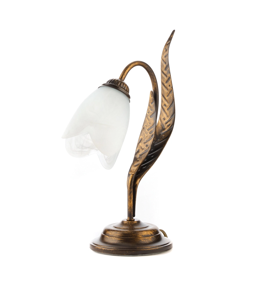 LAMPADA DA TAVOLO 1 LUCE ONLI "SONIA" BRONZO E14