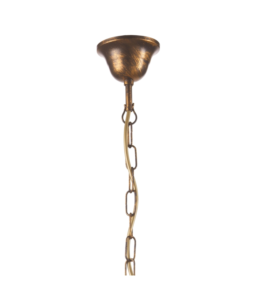 LAMPADARIO 1 LUCE ONLI "SONIA" BRONZO E27 30 CM