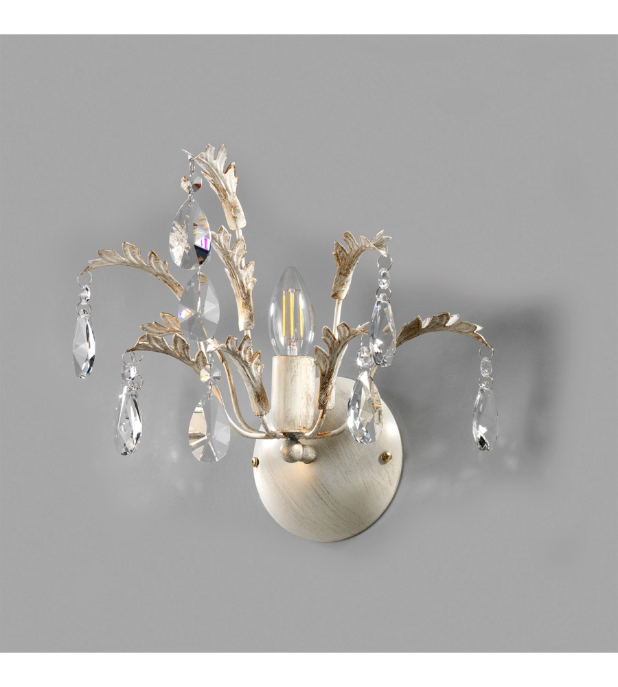 APPLIQUE 1 LUCE ONLI "CESTA" AVORIO E14