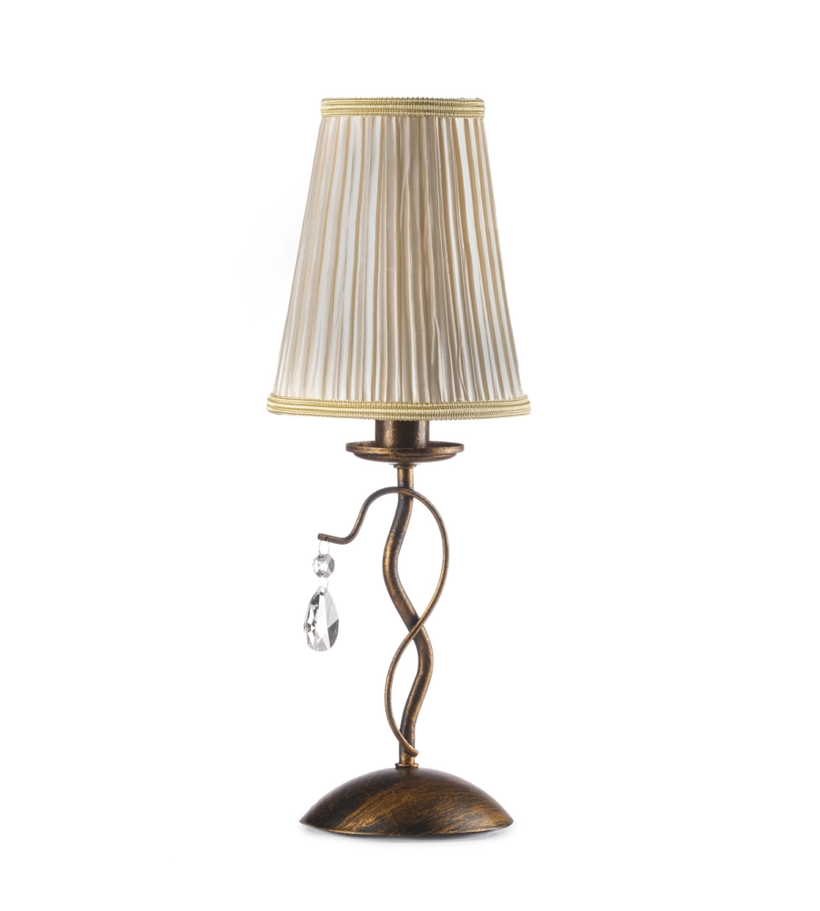 LAMPADA DA TAVOLO 1 LUCE ONLI "DELIA" BRONZO E14