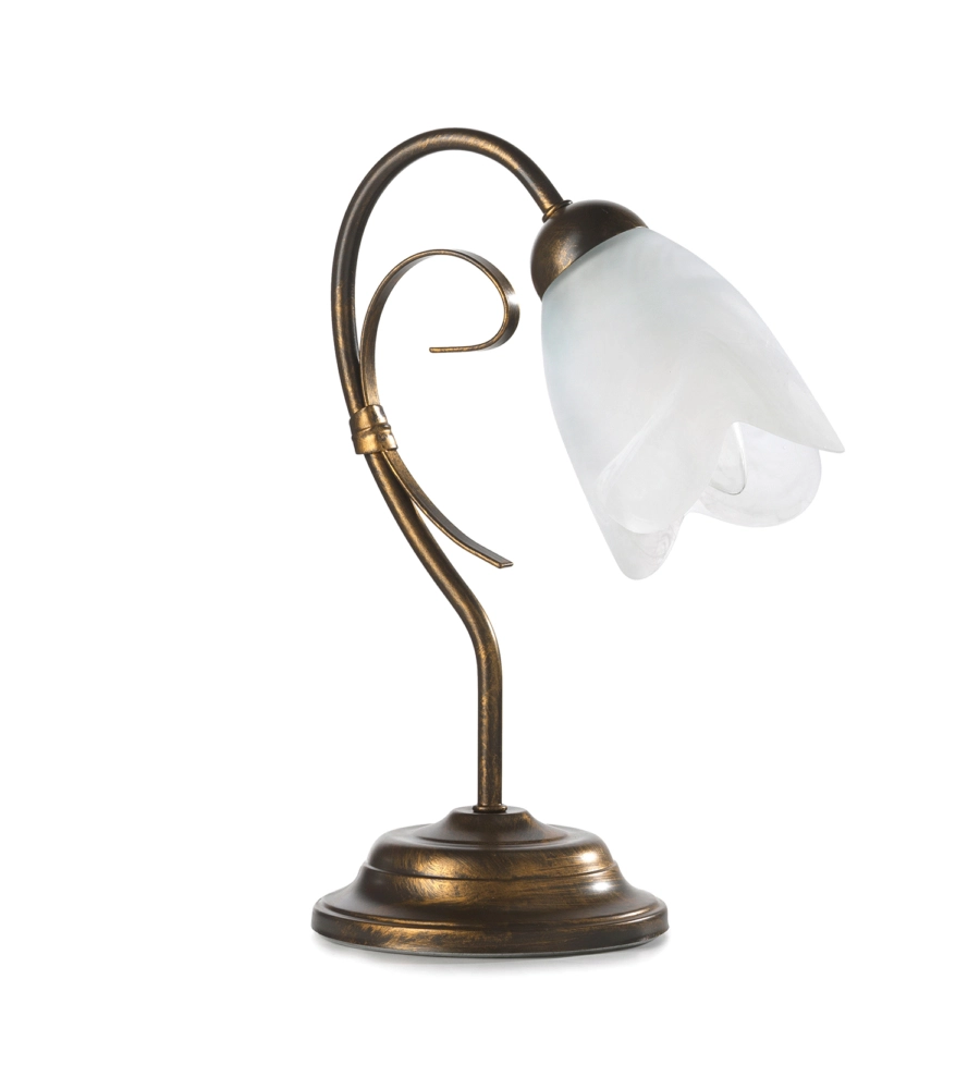 LAMPADA DA TAVOLO 1 LUCE ONLI "ODINO" BRONZO E14