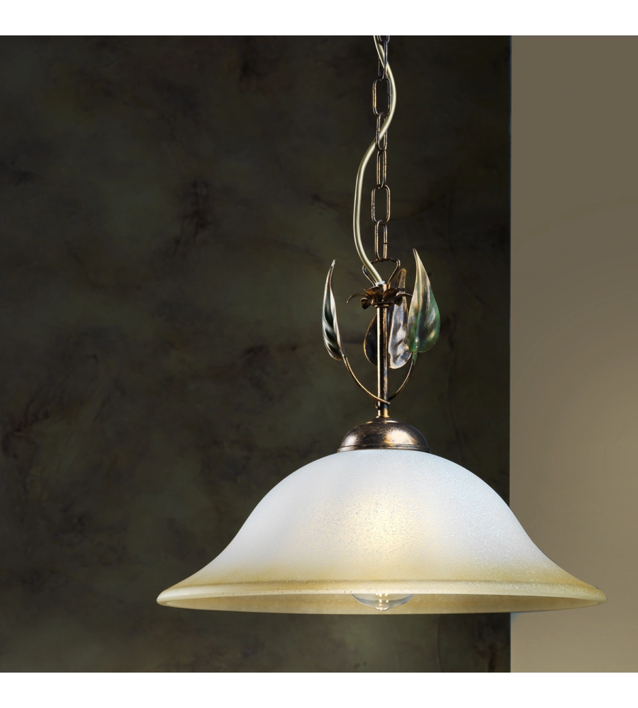 LAMPADARIO 1 LUCE ONLI "MIRA" BRONZO E27 40 CM