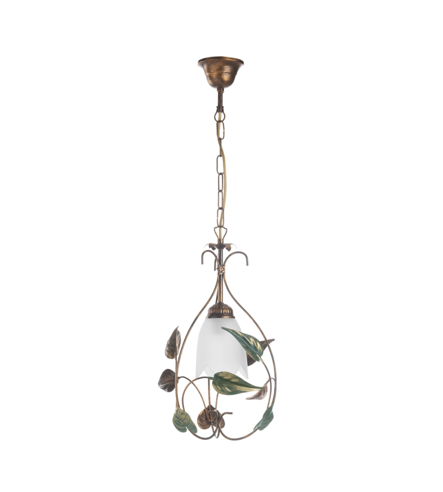 LAMPADARIO 1 LUCE ONLI "ARPA" BRONZO E27
