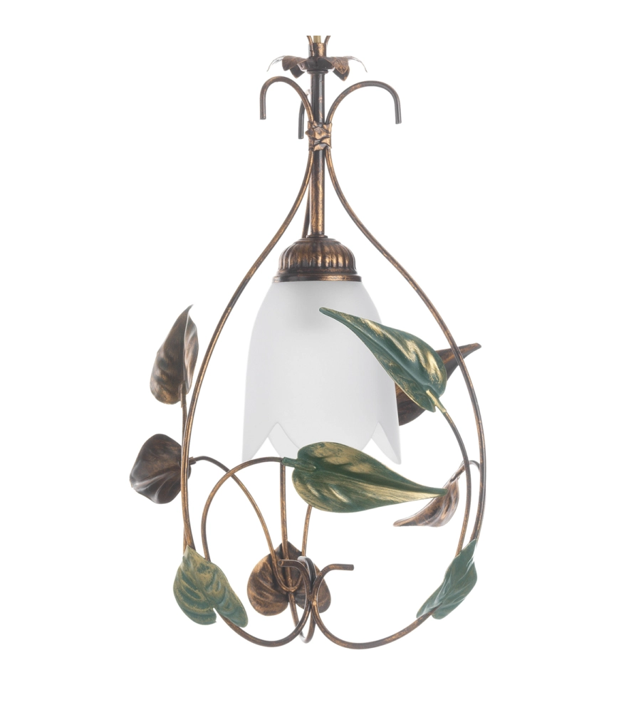LAMPADARIO 1 LUCE ONLI "ARPA" BRONZO E27