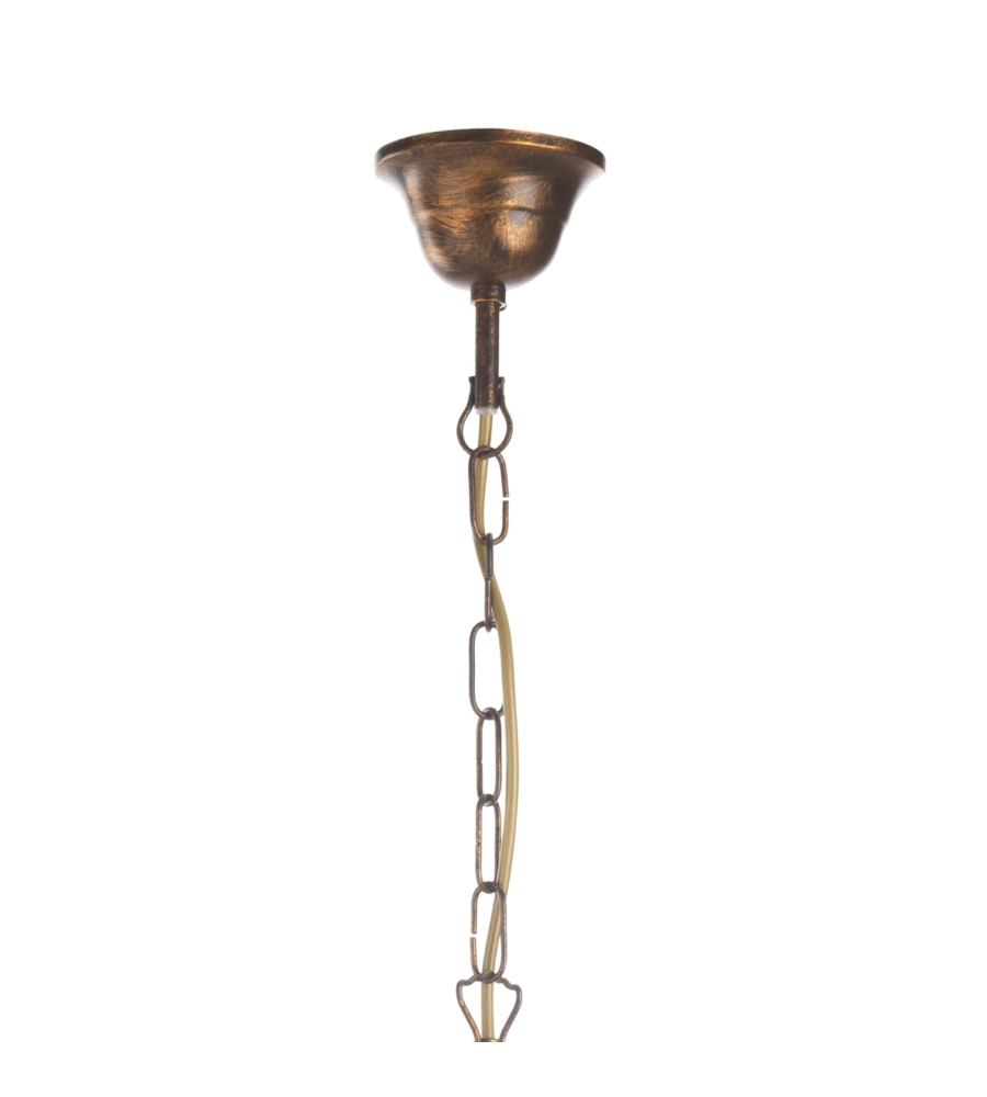 LAMPADARIO 1 LUCE ONLI "ARPA" BRONZO E27