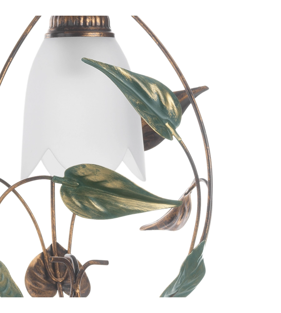 LAMPADARIO 1 LUCE ONLI "ARPA" BRONZO E27