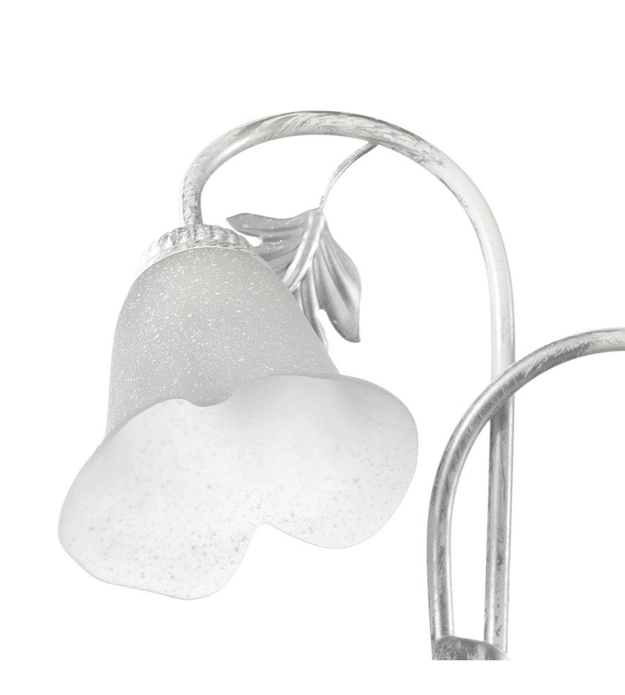 APPLIQUE 2 LUCI ONLI "MARILENA" ARGENTO E14