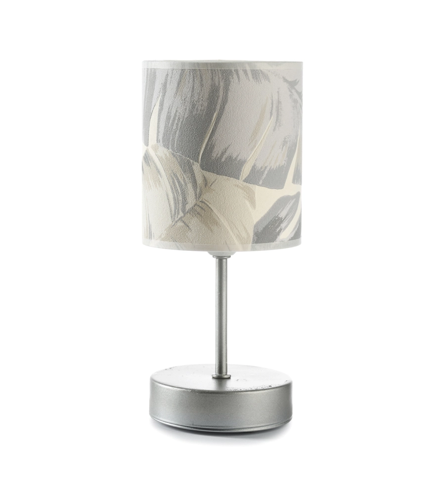 LAMPADA DA TAVOLO 1 LUCE ONLI "PIUME" GRIGIO E27