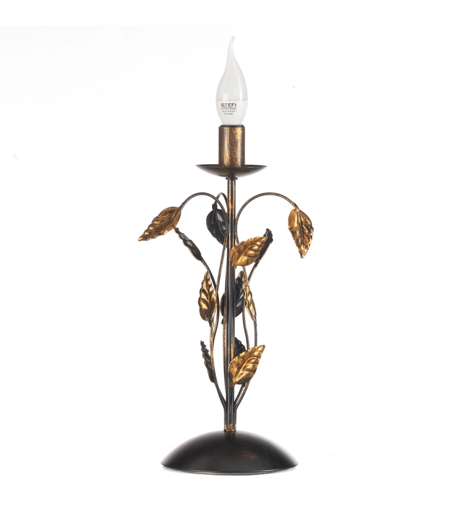 LAMPADA DA TAVOLO 1 LUCE ONLI "COLLANA" BRONZO E14