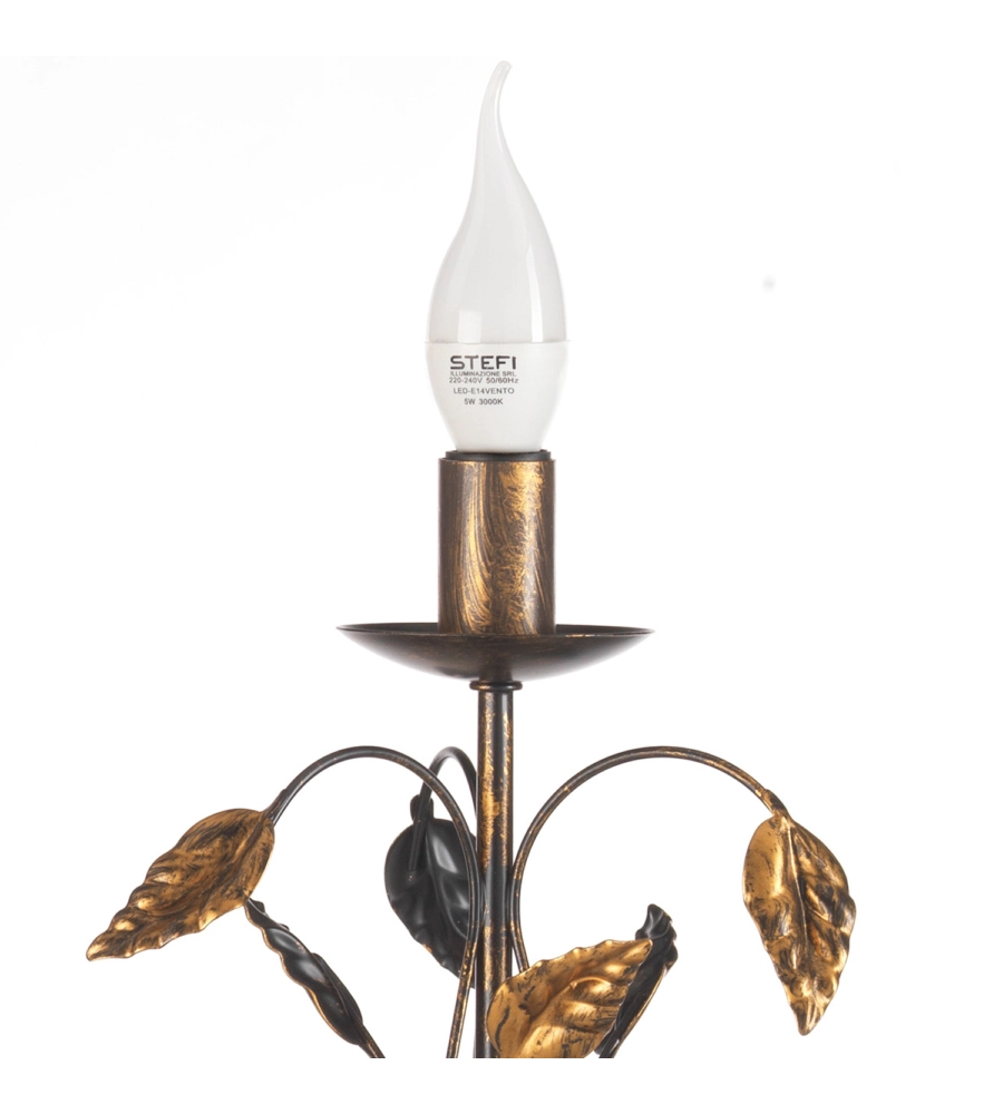 LAMPADA DA TAVOLO 1 LUCE ONLI "COLLANA" BRONZO E14