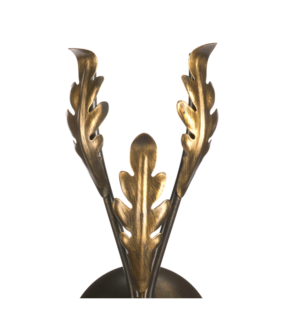 APPLIQUE 2 LUCI ONLI "GRETEL" BRONZO E14