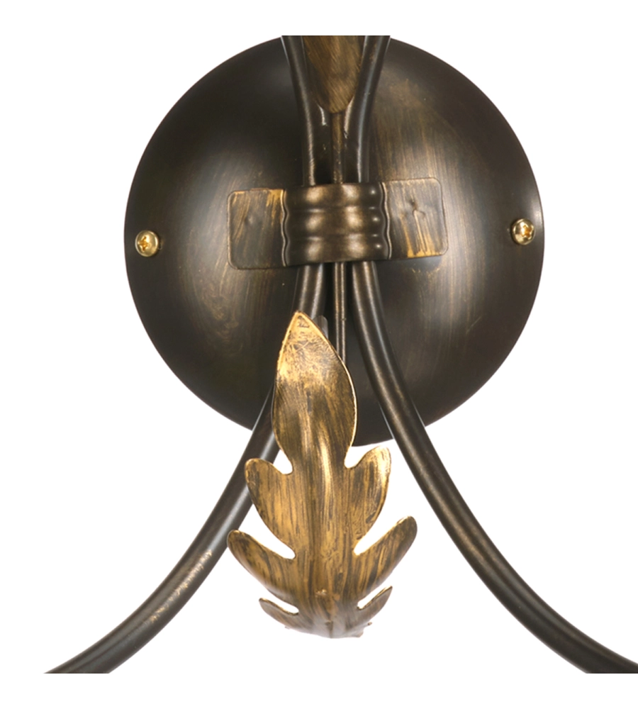 APPLIQUE 2 LUCI ONLI "GRETEL" BRONZO E14