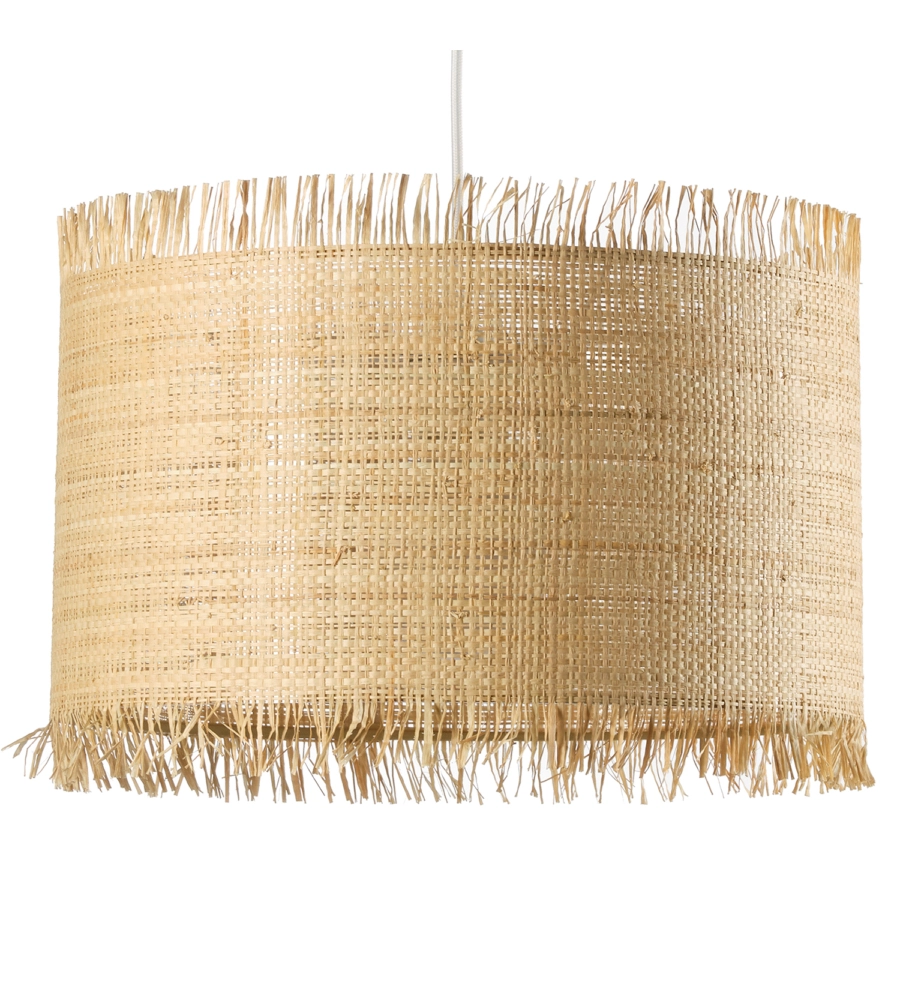 LAMPADARIO 1 LUCE ONLI "FRINGILLA" MARRONE E27