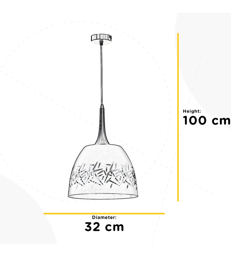 LAMPADARIO 1 LUCE ONLI "BRUK" CEMENTO E27