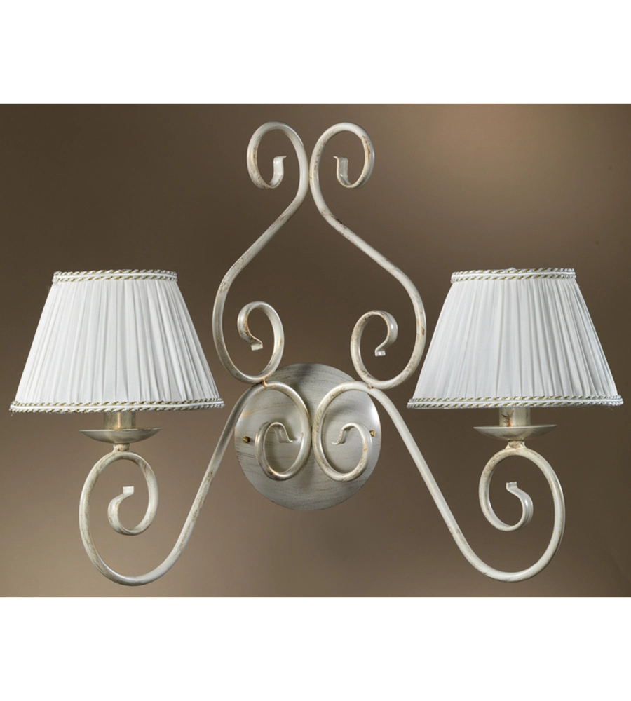 APPLIQUE 2 LUCI ONLI "VIVIENNE" BIANCO E14