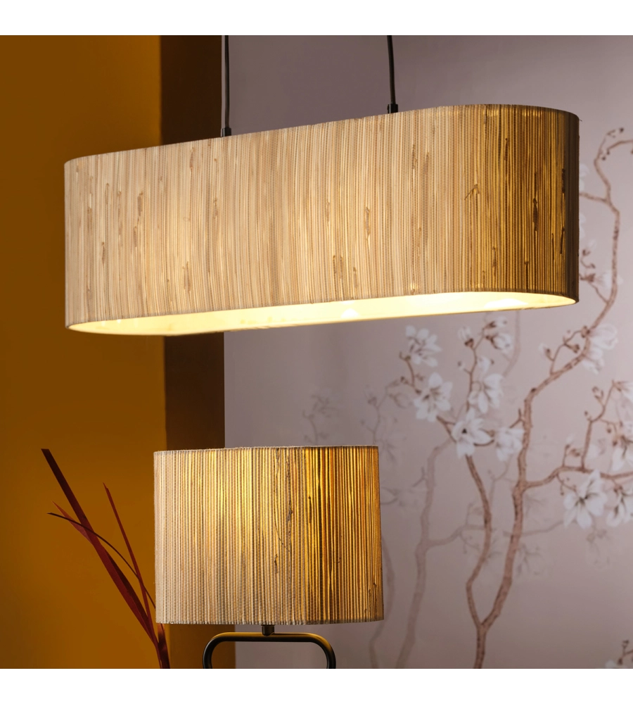 LAMPADARIO 2 LUCI ONLI "MADU" LEGNO E27