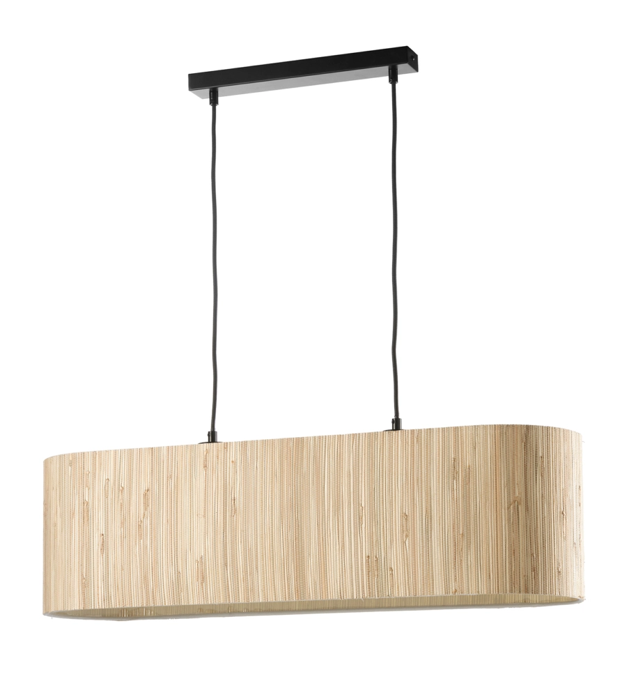 LAMPADARIO 2 LUCI ONLI "MADU" LEGNO E27