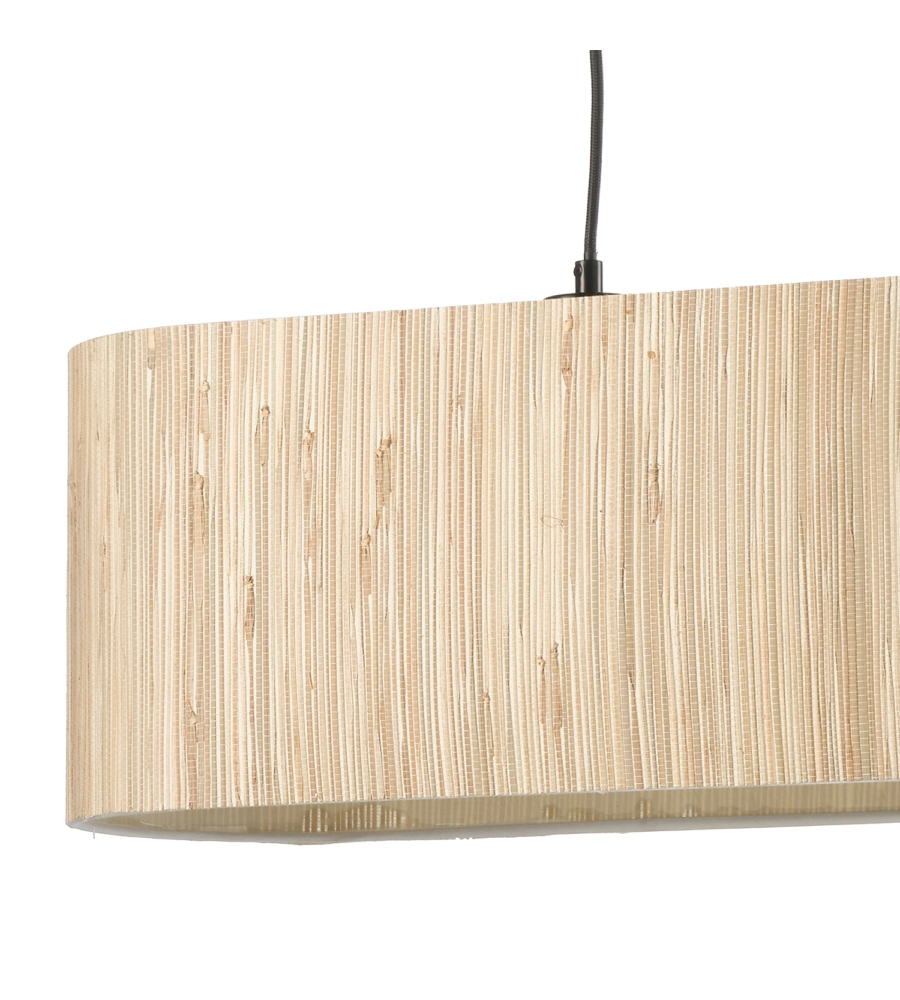 LAMPADARIO 2 LUCI ONLI "MADU" LEGNO E27
