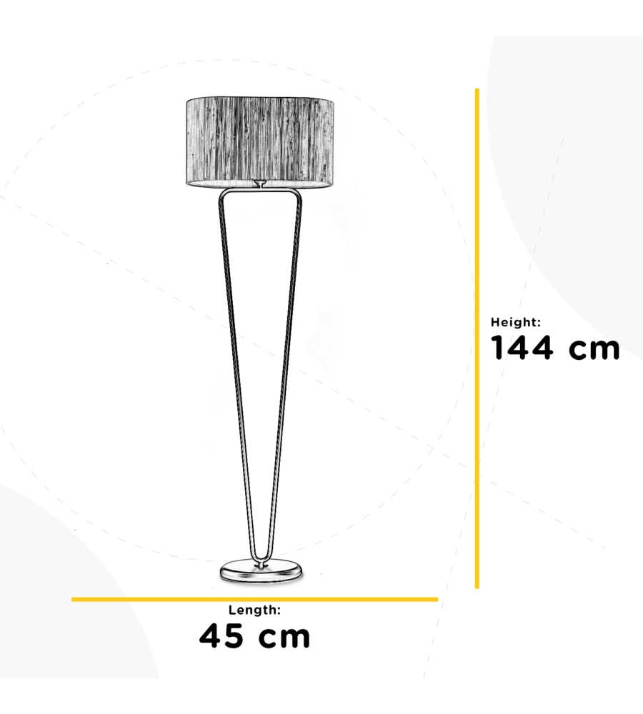 PIANTANA 1 LUCE ONLI "MADU" LEGNO E27