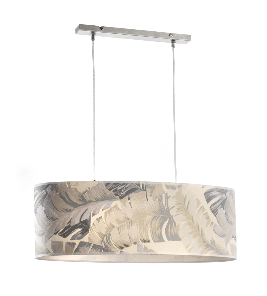 LAMPADARIO 2 LUCI ONLI "PIUME" GRIGIO E27