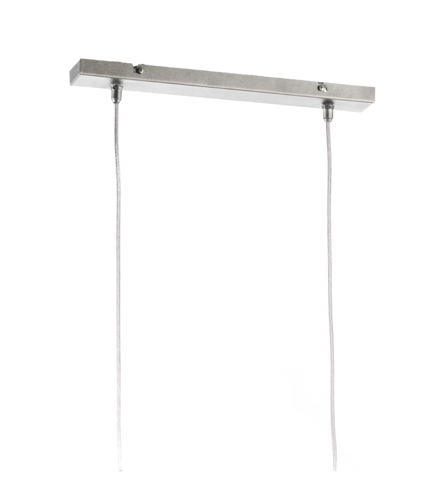 LAMPADARIO 2 LUCI ONLI "PIUME" GRIGIO E27