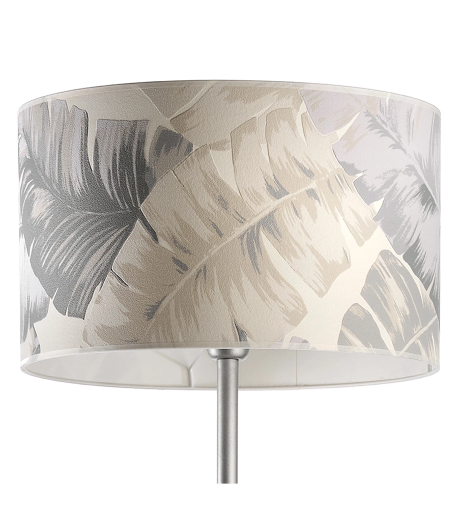 PIANTANA 1 LUCE ONLI "PIUME" GRIGIO E27