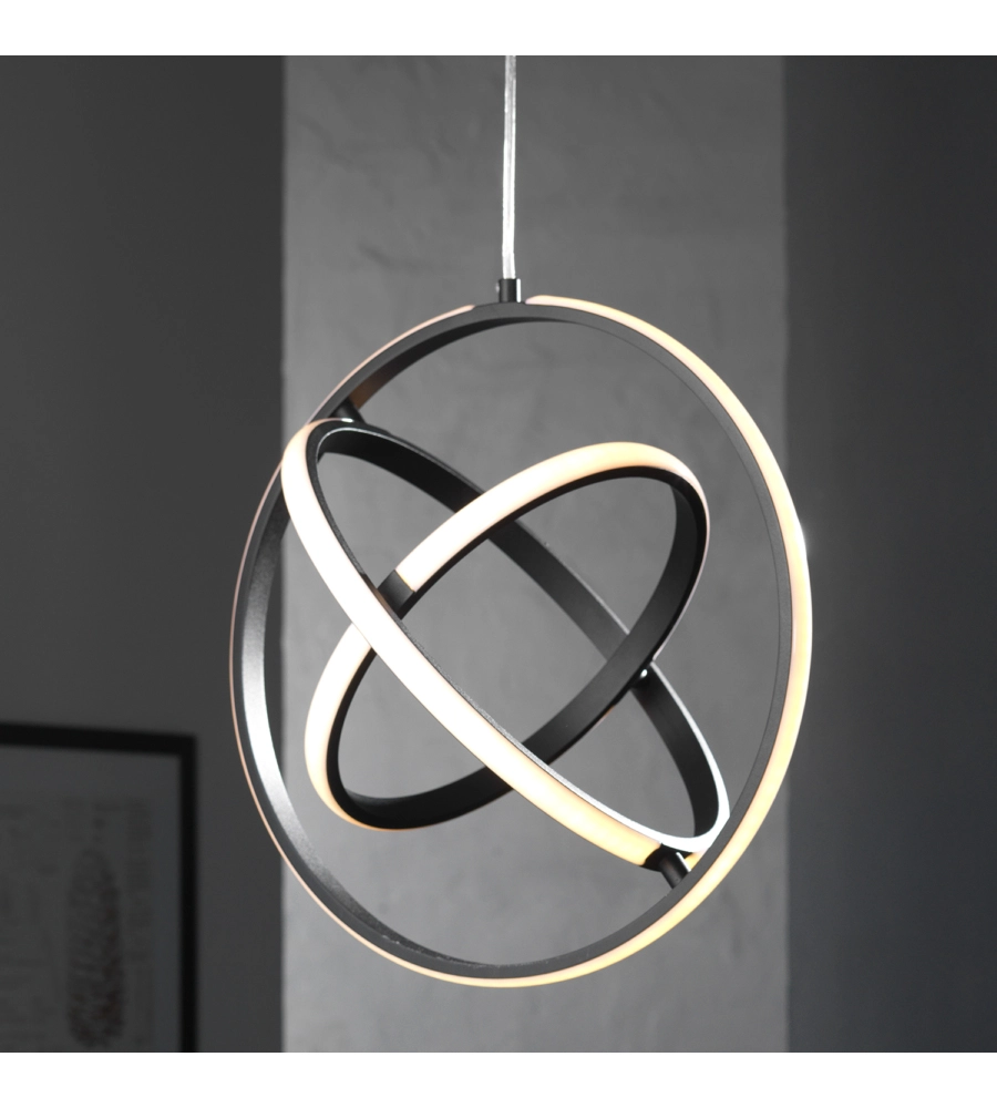 LAMPADARIO LED ONLI "VITY" NERO 30W