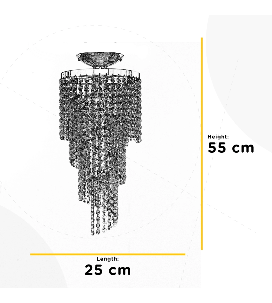 LAMPADARIO 1 LUCE ONLI "ELICA" E27 25 CM