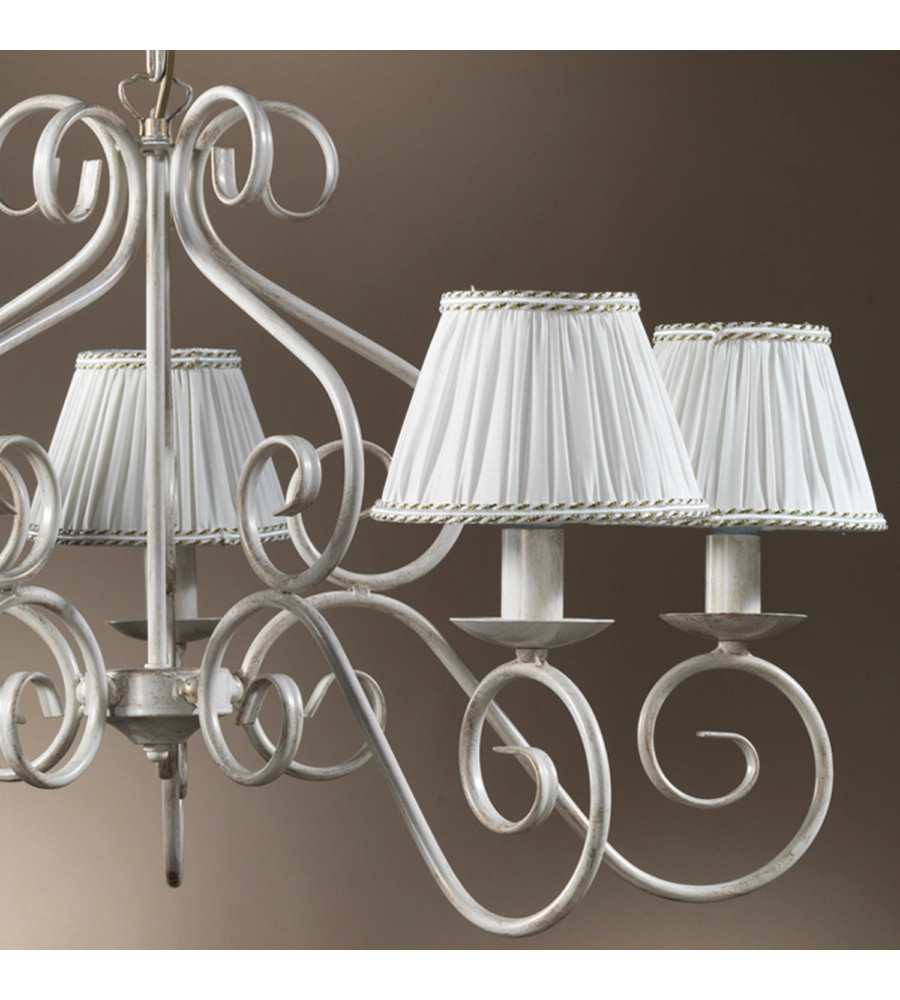 LAMPADARIO 5 LUCI ONLI "VIVIENNE" BIANCO E14