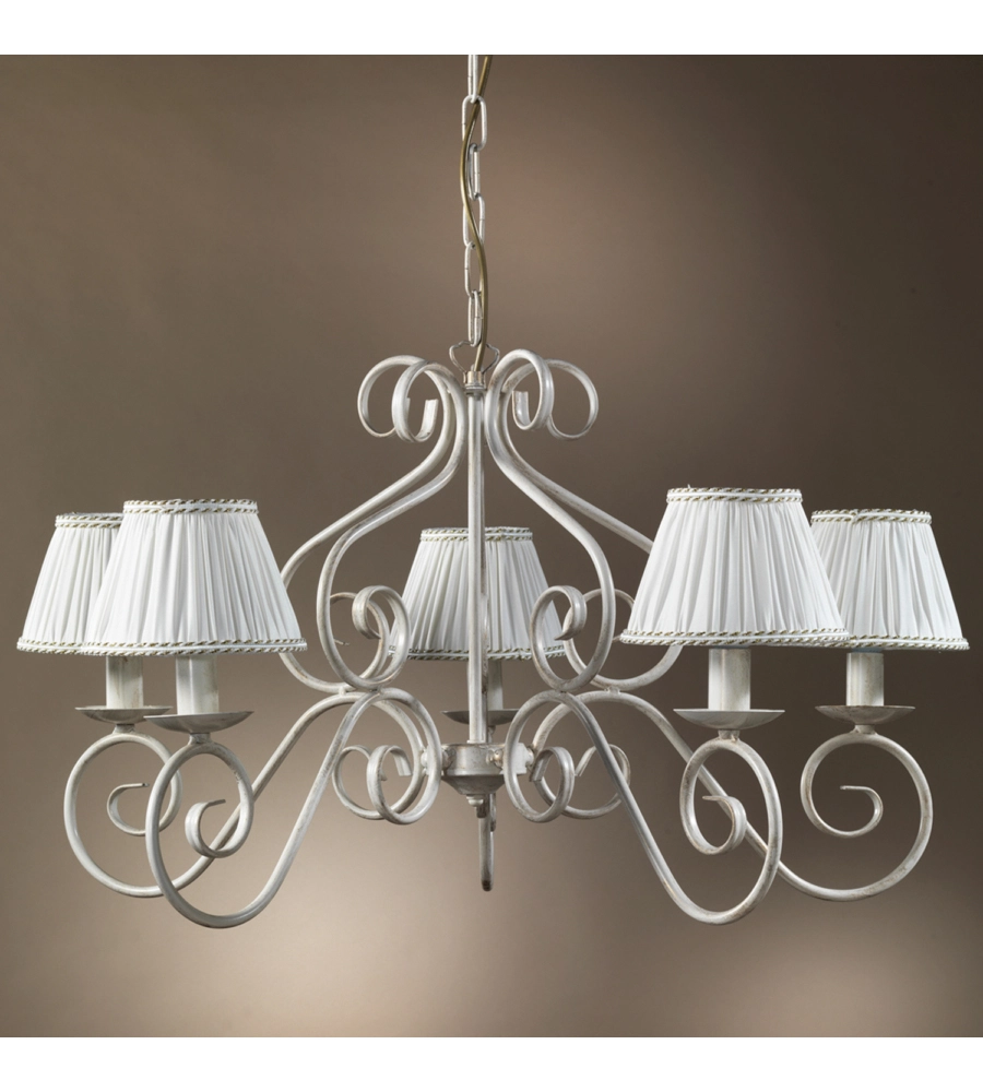 LAMPADARIO 5 LUCI ONLI "VIVIENNE" BIANCO E14