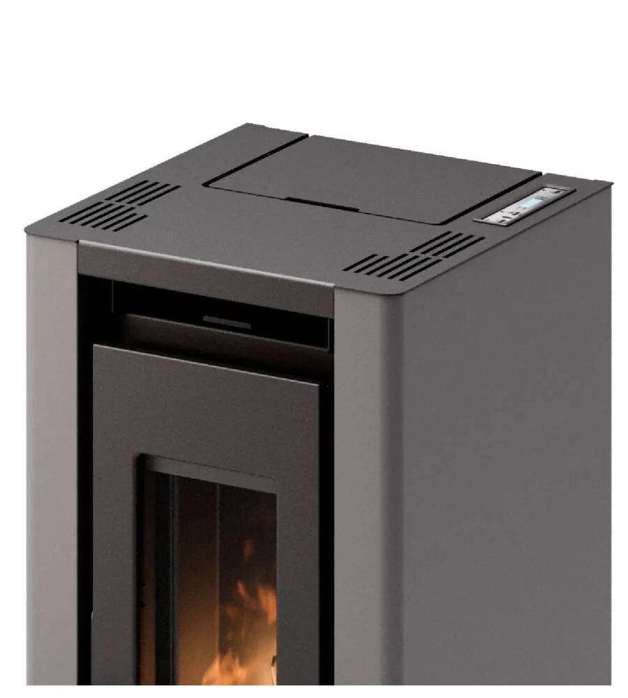STUFA A PELLET FREEPOINT "PIKO 6" TITANIO 5,5 KW