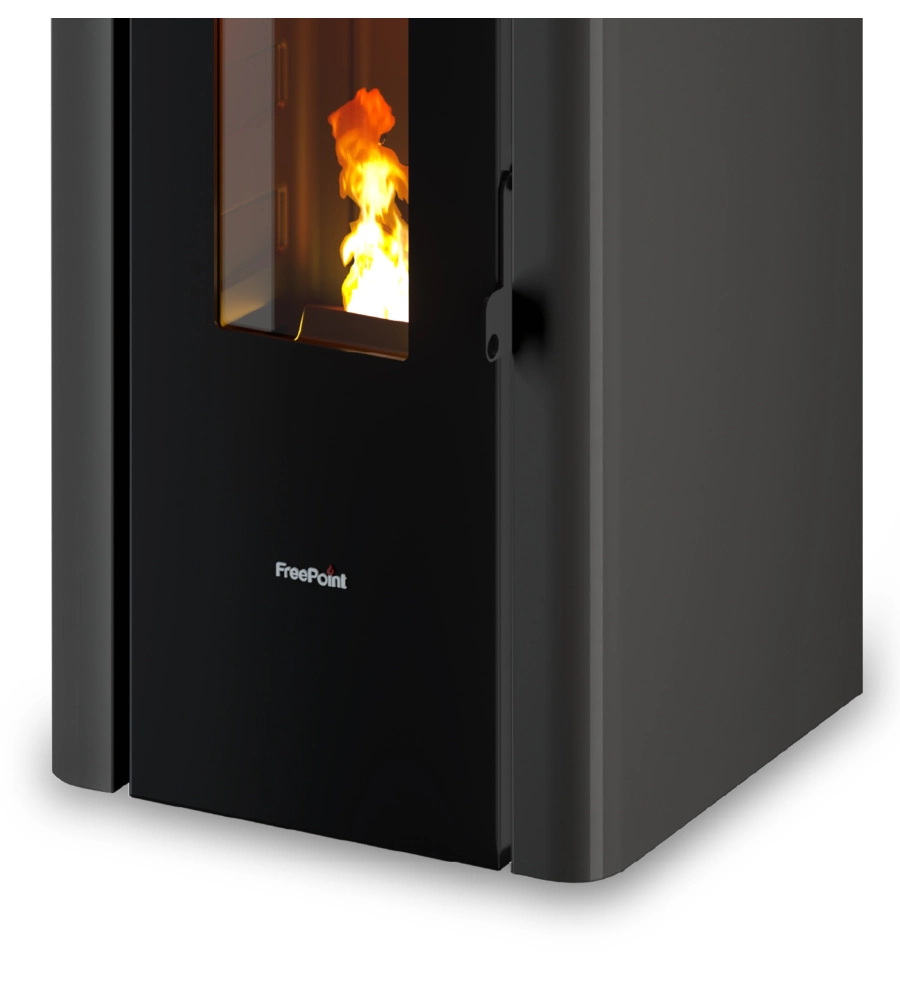 STUFA A PELLET ERMETICA FREEPOINT "INDIGO 7 T2" ANTRACITE 7 KW