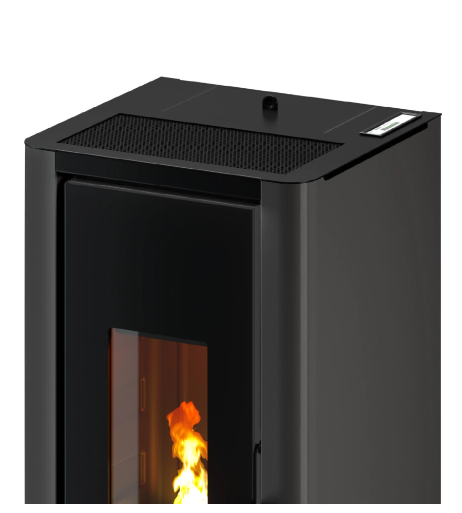 STUFA A PELLET ERMETICA FREEPOINT "INDIGO 7 T2" ANTRACITE 7 KW