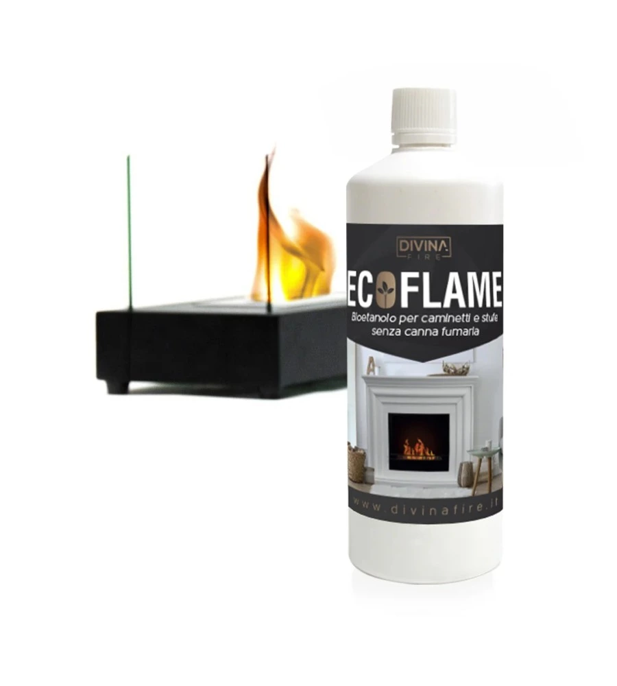 BIOETANOLO COMBUSTIBILE ECOLOGICO NATURALE DIVINA FIRE PER CAMINI BIOETANOLO 12 PEZZI