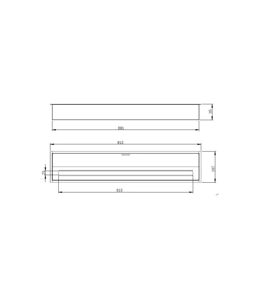 BRUCIATORE PER CAMINO BIOETANOLO DIVINA FIRE IN ACCIAIO INOX 7 LT  91,5X18,7X9,5 CM