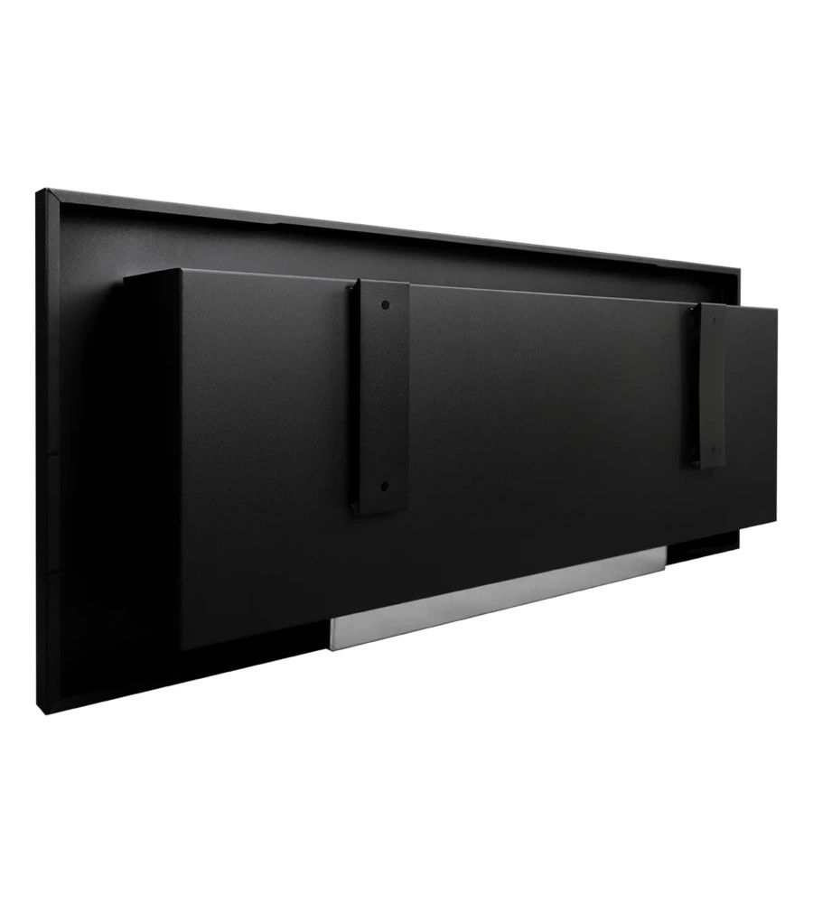CAMINO BIOETANOLO DA PARETE DIVINA FIRE "LIVORNO" IN ACCIAIO NERO 90X40 CM