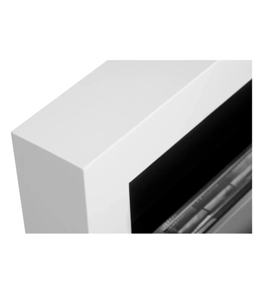 CAMINO BIOETANOLO DA PARETE DIVINA FIRE "SIENA" IN ACCIAIO BIANCO 90X40 CM