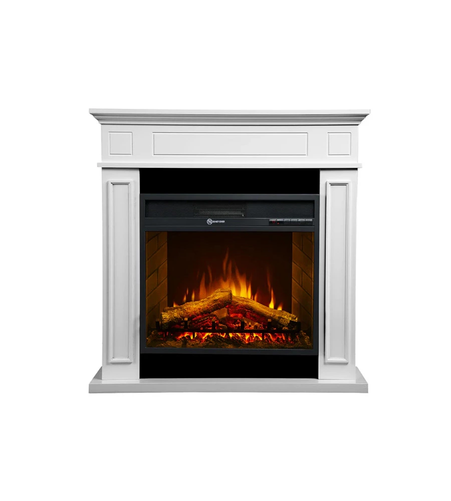 CAMINO ELETTRICO DA TERRA DIVINA FIRE "JEFFERSON" IN LEGNO BIANCO 89,5X90,5X28 CM