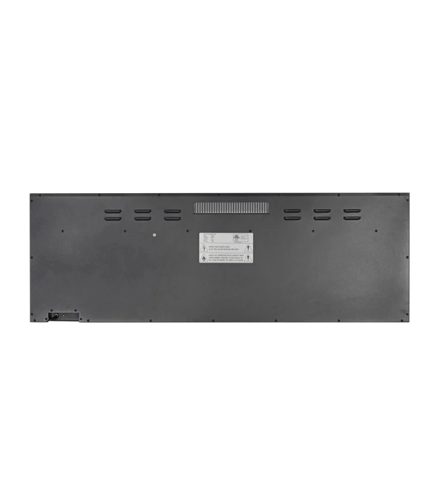 CAMINO ELETTRICO DA INCASSO 3 LATI DIVINA FIRE "BOSTON 130" NERO 127X14X45 CM
