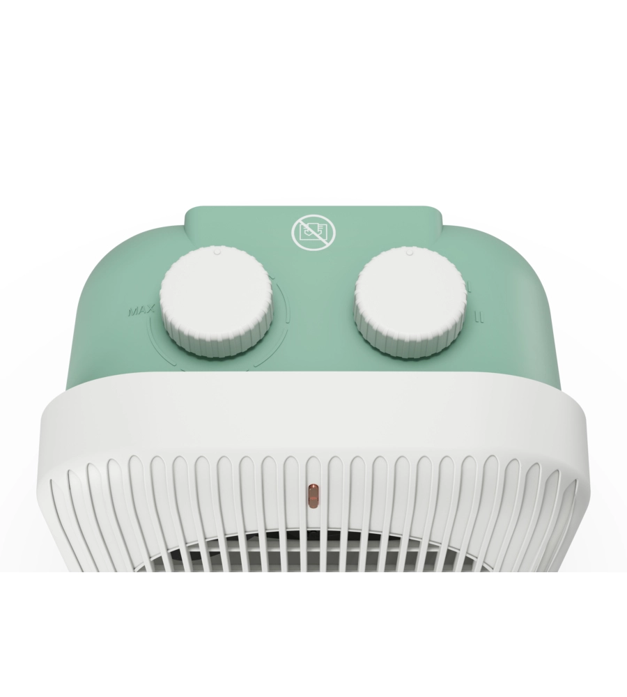 TERMOVENTILATORE DA TAVOLO OLIMPIA SPLENDID "CALDO FUNKY" BIANCO E VERDE 2000 W
