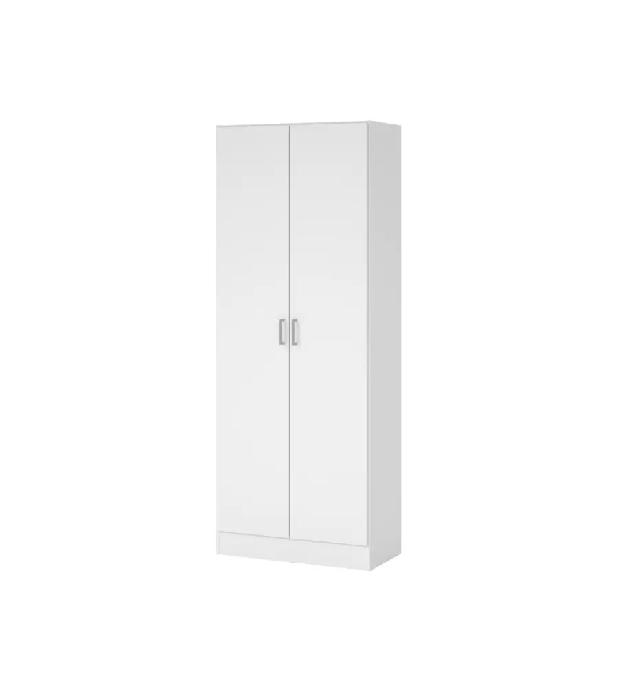 ARMADIO MULTIFUNZIONE 2 ANTE BIANCO 70X36X180,9 CM